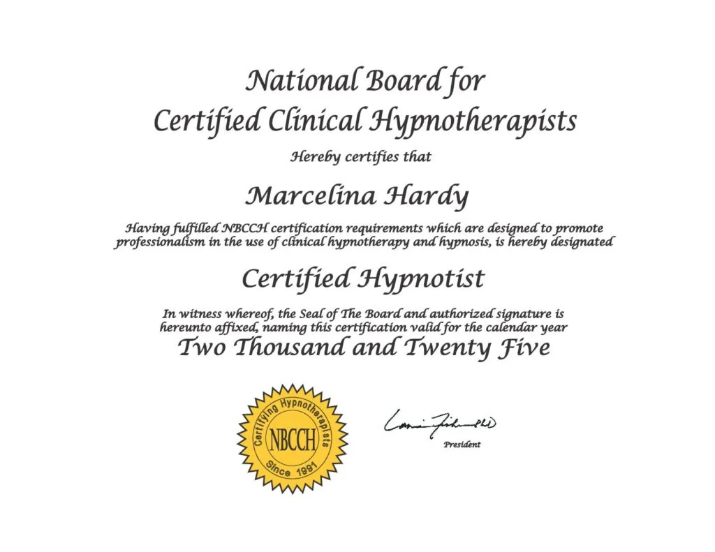 certified hypnotist